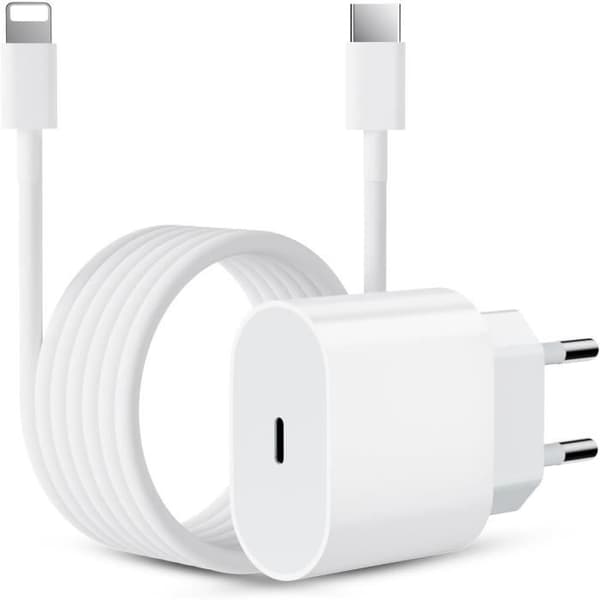 20W iPhone snabbladdare, snabbladdare för iPhone med 1M PD USB C iPhone laddare, iPhone laddare med [40]