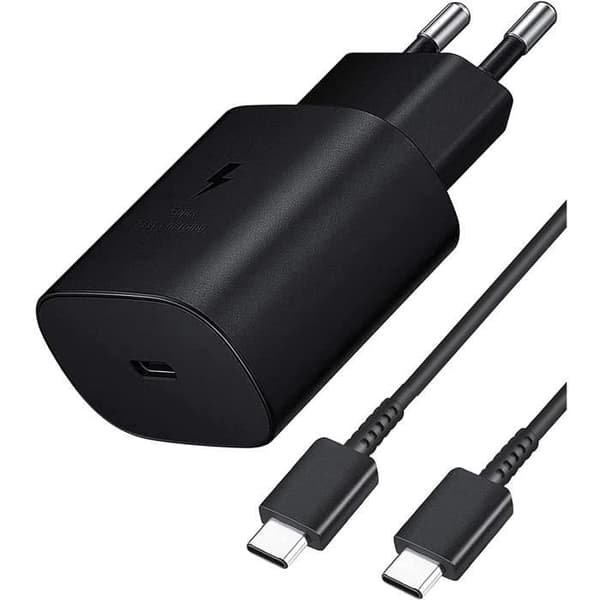 25W USB C snabbladdare för Samsung, PD 3.0 USB C Power Delivery Laddare med 1,2M USB C-kabel Kompatibel med Samsung Galax135