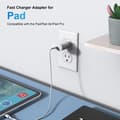 Miniatyrbild 4 av 4: 20W iPhone USB C snabbladdare med 1M kabel för iPhone 13-13 Mini-13 Pro-13 Pro Max-12 11, Typ C strömadapter PD 236