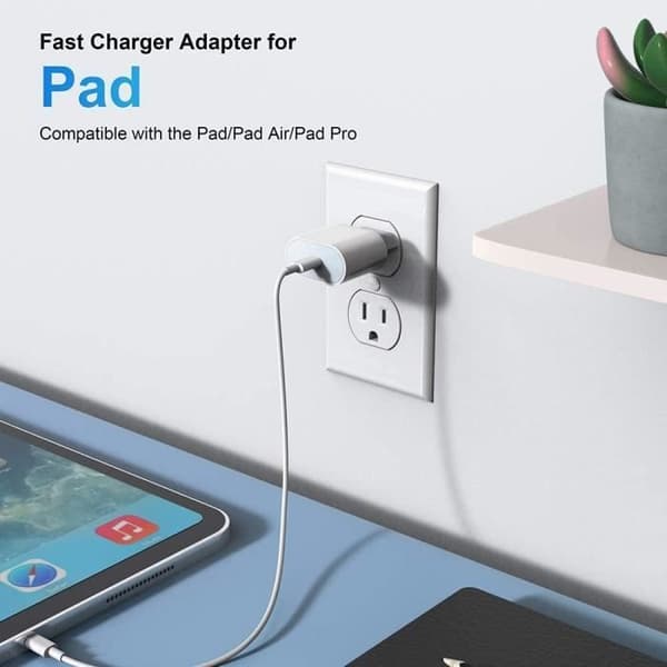 20W iPhone USB C snabbladdare med 1M kabel för iPhone 13-13 Mini-13 Pro-13 Pro Max-12 11, Typ C strömadapter PD 236