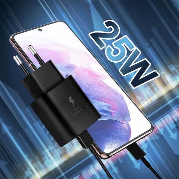 25W USB C snabbladdare, typ C ultrasnabbladdare med 1,5 m USB C till C Android laddningskabel för Samsung [433]