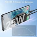 Miniatyrbild 2 av 4: 25W snabb usb C-laddare med 2M-kabel, Samsung snabbladdare + usb-C till usb-c-kabel med Samsung Galaxy S22 Ultra-S22-S[u119]