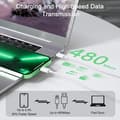 Miniatyrbild 4 av 4: iPhone 20W snabbladdare med 1M kabel,USB C snabbladdare Pr Rapide PD 3.0 Typ C Sektor USB C Laddare Adapter Compa60