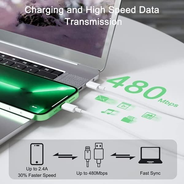 iPhone 20W snabbladdare med 1M kabel,USB C snabbladdare Pr Rapide PD 3.0 Typ C Sektor USB C Laddare Adapter Compa60