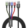Miniatyrbild 1 av 2: Baseus 4i1 USB-kabel till Lightning, 2x USB-C & microUSB 3.5A 1,2m