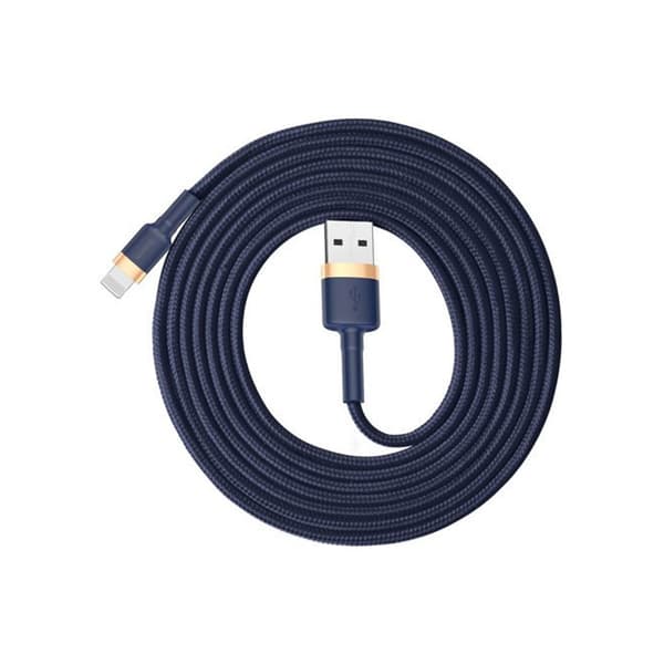 Baseus Cafule punottu USB-kaapeli USB - Lightning QC3.0 1.5A 2m - Sininen