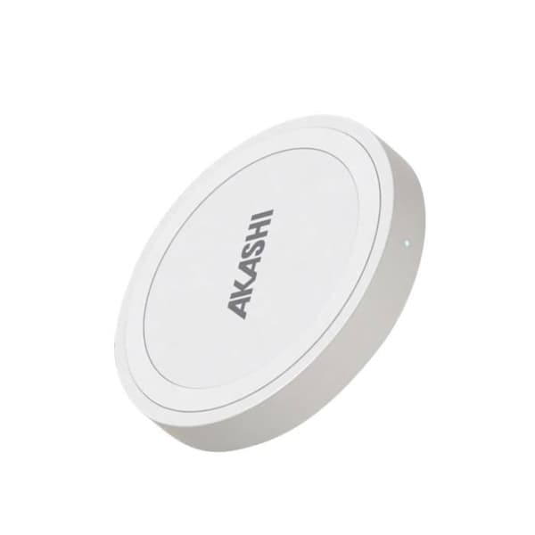 Qi trådlös laddare Effekt 10W Snabbladdning Design Kompakt Akashi Vit
