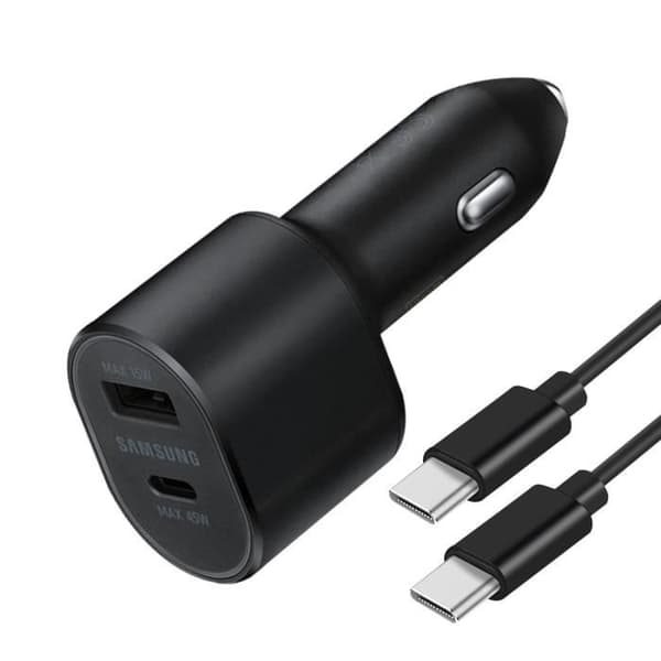 Billaddare - Samsung - 60W - USB-C Supersnabbladdning - Snabbladdning - Svart