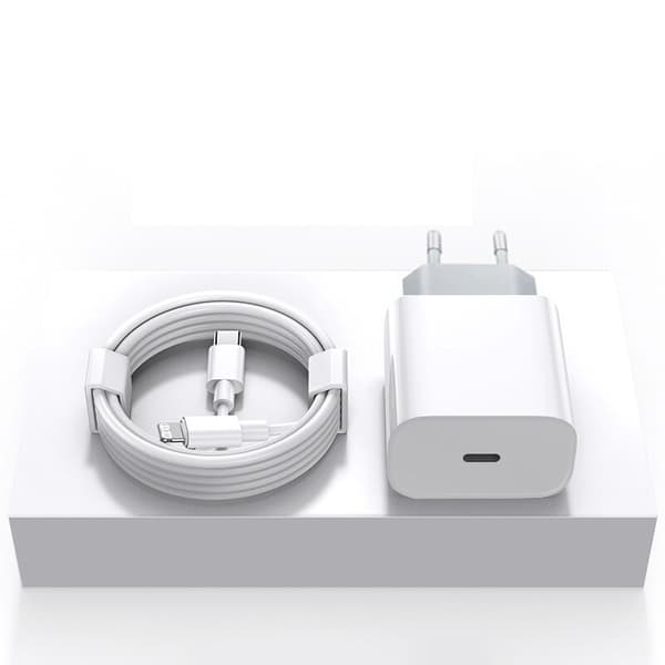 iphone snabbladdare USB-C strömadapter 20W med 2m Kabel