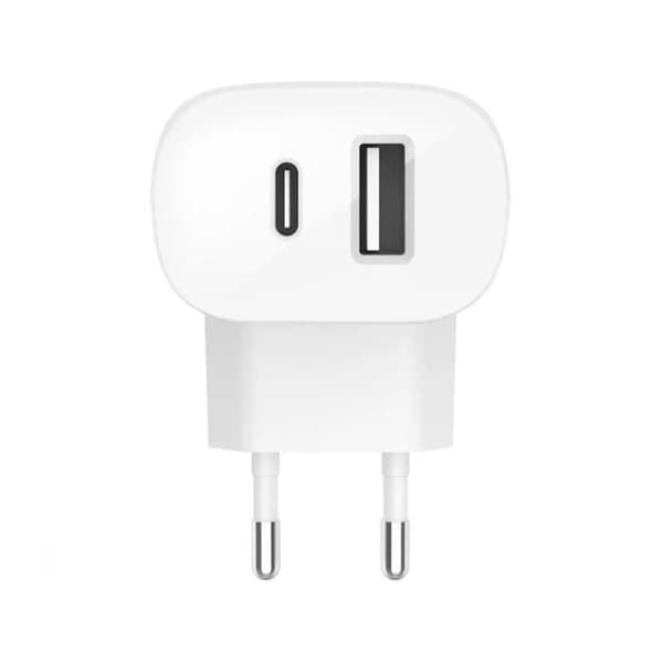 BELKIN AC-LADDARE DUAL PORT 37W 25W USB-C PD PPS + 12W USB-A B