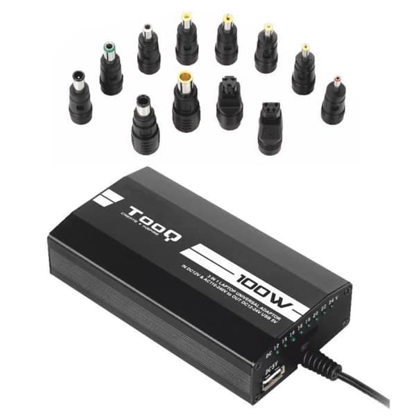 Laddare - TooQ - TQLC-100BS01M - Bil, Inomhus, Utomhus - 24V, 5A - Kompatibel med Videokameror, Smartphones