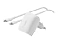 Miniatyrbild 3 av 3: Laddare - Belkin - 20W - USB-C - Snabbladdning - Vit - Adapter för smartphones