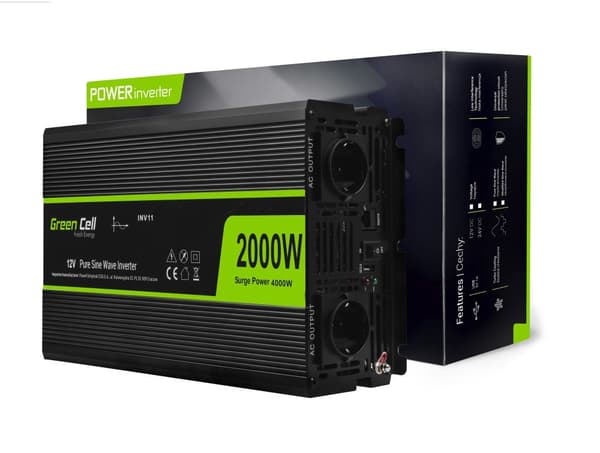 Green Cell INV11 virtalähde/invertteri Auto 12 W