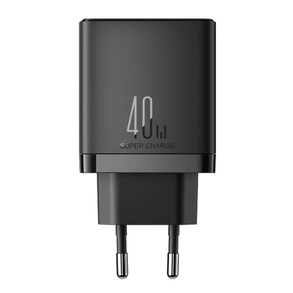 SiGN Dual USB-C PD Laddare 40W - Svart