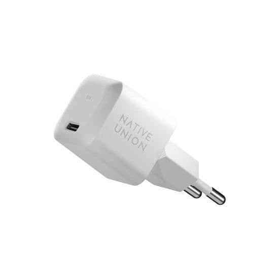 Laddare - Native Union - Snabb GaN PD 30W V2 - Vit - Kompakt - USB-C Vit