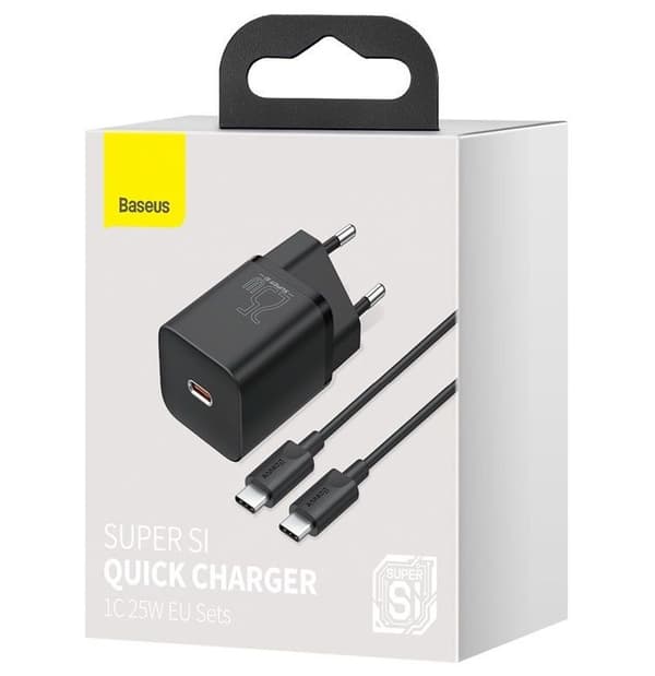 Baseus TZCCSUP-L01 oplader til mobilenheder Sort indendørs Sort