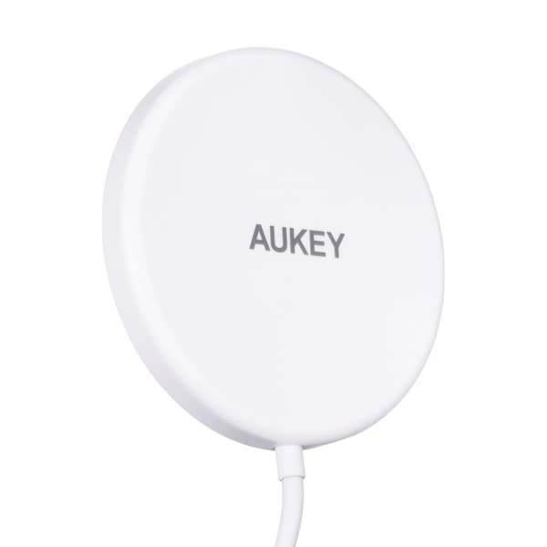 AUEKY Aircore Magnetic LC-A1 Trådlös magnetladdare QI USB-C 15W Vit