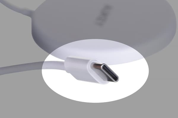 AUEKY Aircore Magnetic LC-A1 Trådlös magnetladdare QI USB-C 15W Vit