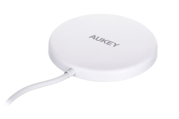 AUEKY Aircore Magnetic LC-A1 Trådlös magnetladdare QI USB-C 15W Vit