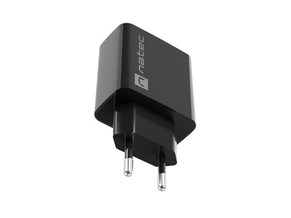 NATEC USB OPLADER RIBERA 18W USB-A SORT