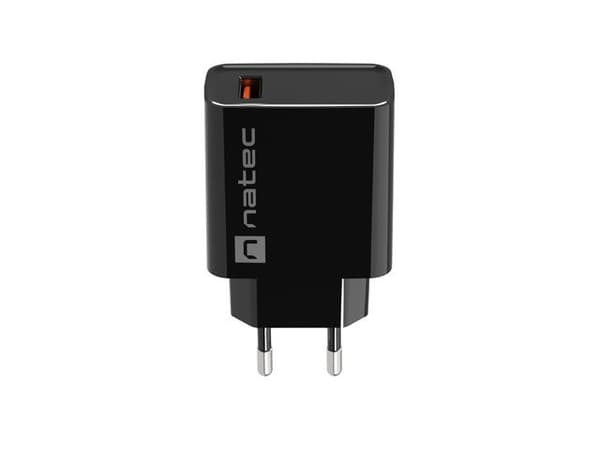 NATEC USB OPLADER RIBERA 18W USB-A SORT