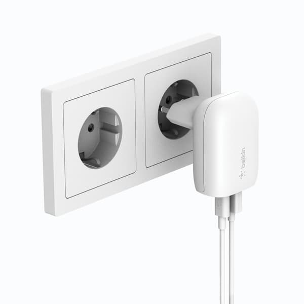 Belkin WCB007vfWH Smartphone, Tablet Hvid AC Hurtig opladning indendørs