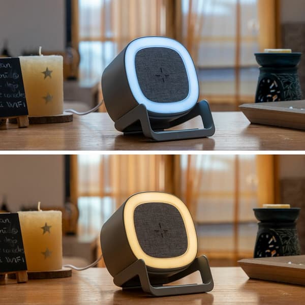 Laddare för trådlös högtalare med LED-lampor Souwis InnovaGoods