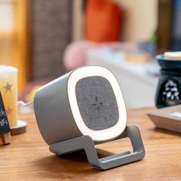 Laddare för trådlös högtalare med LED-lampor Souwis InnovaGoods