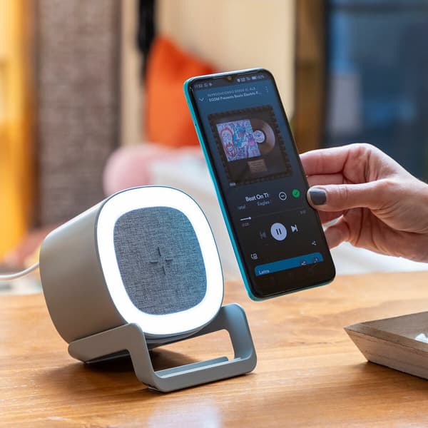 Laddare för trådlös högtalare med LED-lampor Souwis InnovaGoods