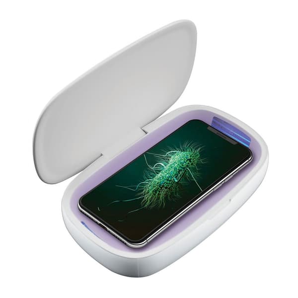 Muvit Mobile Sterilizer And Fast Wireless Charging Hvid