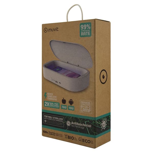 Muvit Mobile Sterilizer Wireless Charging Usb And Type C Vit