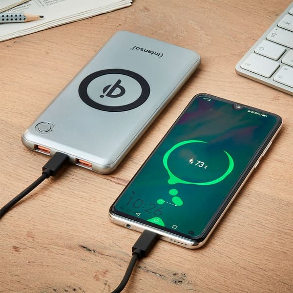 Intenso Batteri Wpd10.000 10.000mah Grå