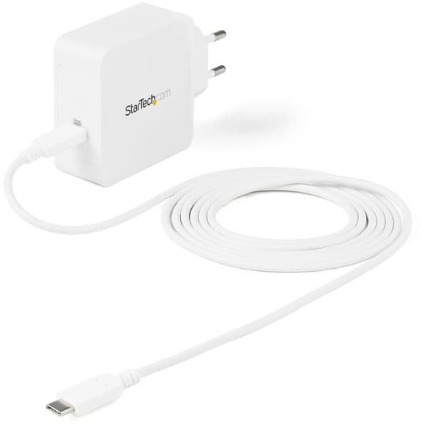 Startech Usb-c Wall Charger Portable 60w Pd Ac Hvid