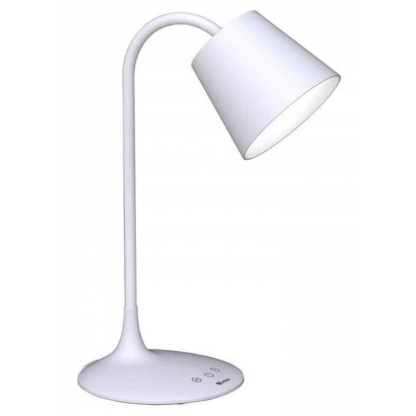Muvit Io Lystilstande Led-lampe Med Trådløs Oplader Easy Setup Wi-fi 3 Hvid