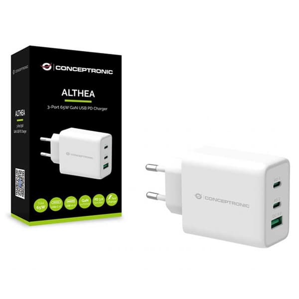 Conceptronic Oplader Usb-a/usb-c Transparent