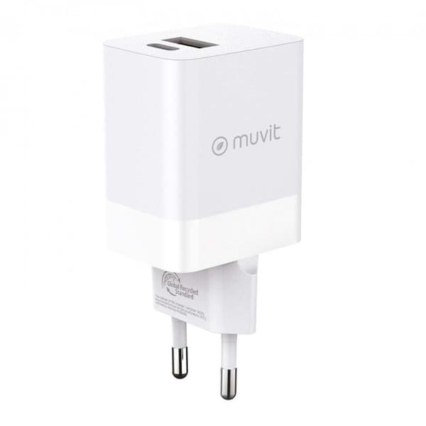 Muvit For Change Usb-c Vægoplader 45w Transparent