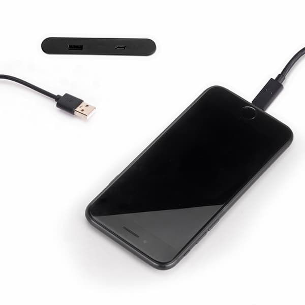Emuca Oplader Usb A+c Linky 81x12 Mm Søvfarvet