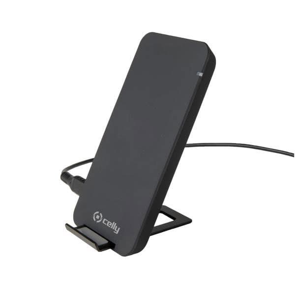 Celly Wireless Fast Charger Stand 10w Hvid,Sort Sort