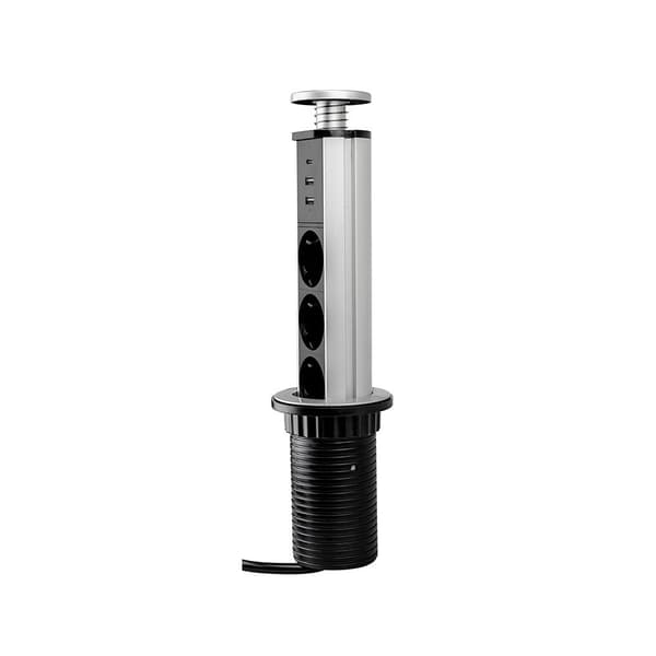 Emuca Multikonetor Elevable Vertikal 60 Mm Søvfarvet