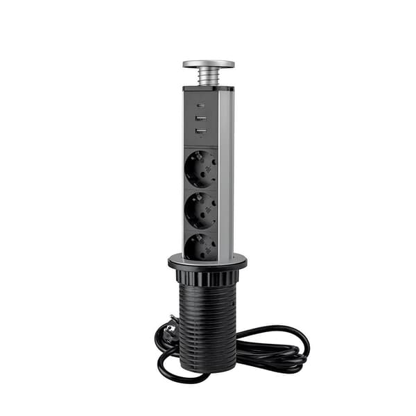 Emuca Multikonetor Elevable Vertikal 60 Mm Søvfarvet