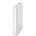 Miniatyrbillede 1 af 5: Belkin Batteri 20.000mah 30w Pd Usb-c/usb-a Hvid