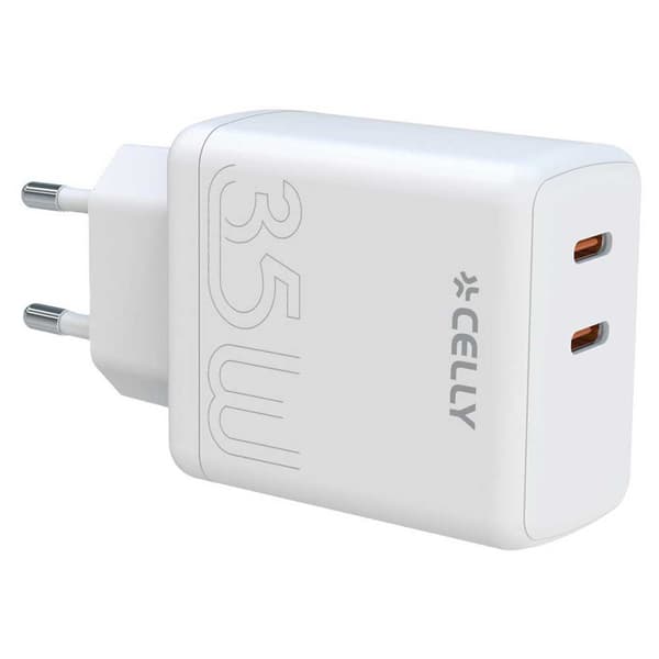 Celly Usb-c Vægoplader Tc2usbc35wwh 35w Transparent