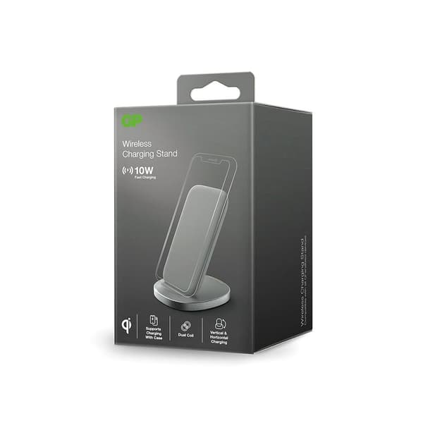 Gp Batteries Wireless Charging Stand 10w Micro Usb Grå
