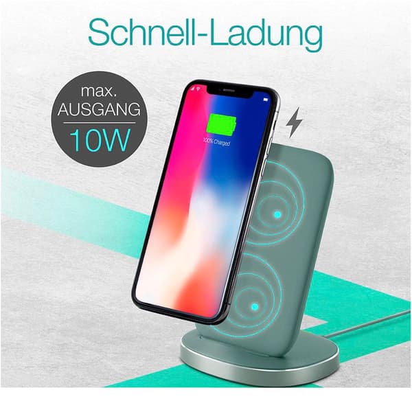 Gp Batteries Wireless Charging Stand 10w Micro Usb Grå