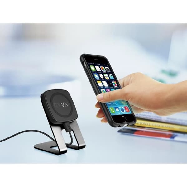 Qi trådlös laddare - Ryval - Magnetisk snabbladdning - Kompatibel Samsung och iPhone - Svart