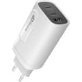 Miniatyrbillede 1 af 7: GP GaN PD 65 W netoplader, 2x USBC + 1x USBA, hvid