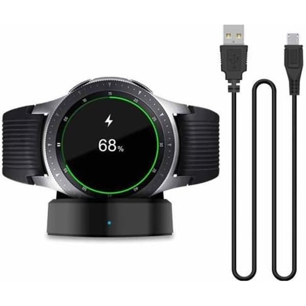Laddare för Samsung Galaxy Watch 42mm 46mm SM-R800 R810 R815 Portabelt laddningsställ med kabel