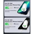 Miniatyrbild 4 av 4: Laddare Bil - Oppo - Find N2 Flip - 30W - USB Typ C - 2 Portar