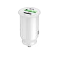 Miniatyrbild 1 av 4: Cigarettändare Billaddare för Allview E3 Jump USB till USB Typ C Snabbladdning 30W PD &amp; QC 3.0 - 2 portar