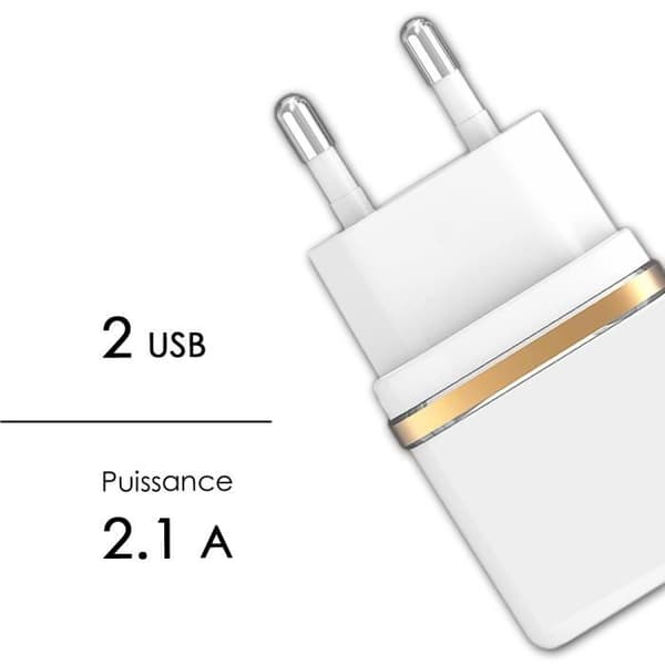 Sektorladdare för Xiaomi Redmi Note 11E Pro ultrakraftfull och snabb 2X USB 5V - 2.1A + 1A i full säkerhet